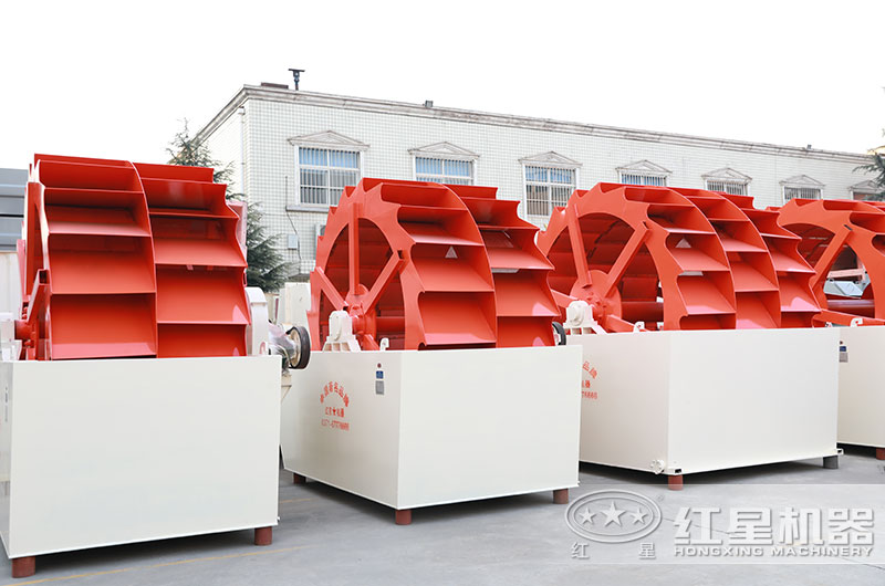 山沙洗砂機圖片，雙輪、三輪