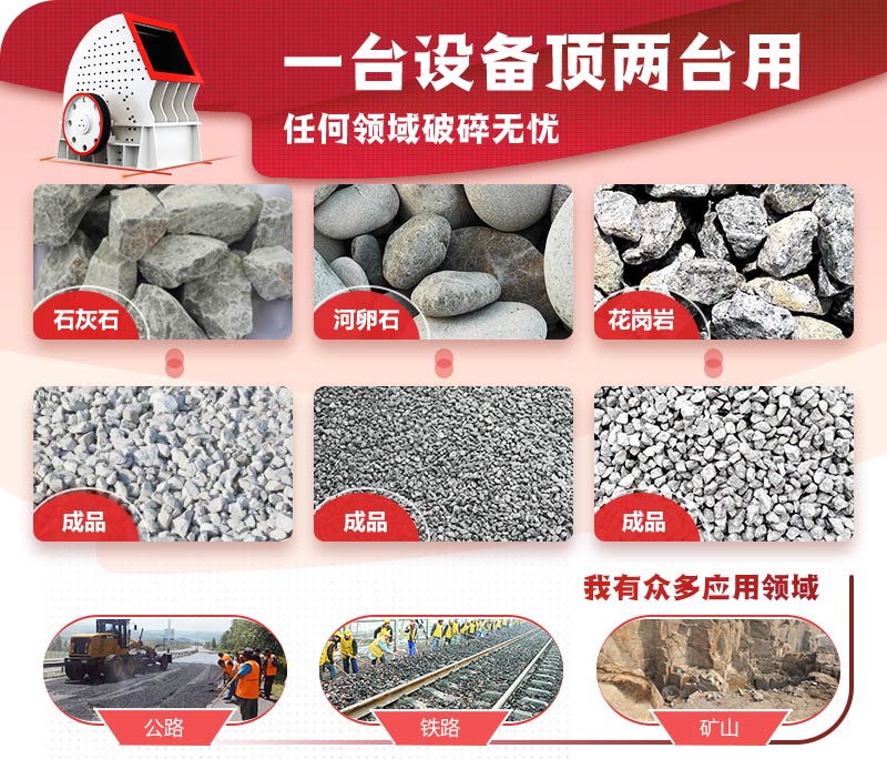 一次成型，破碎效率高
